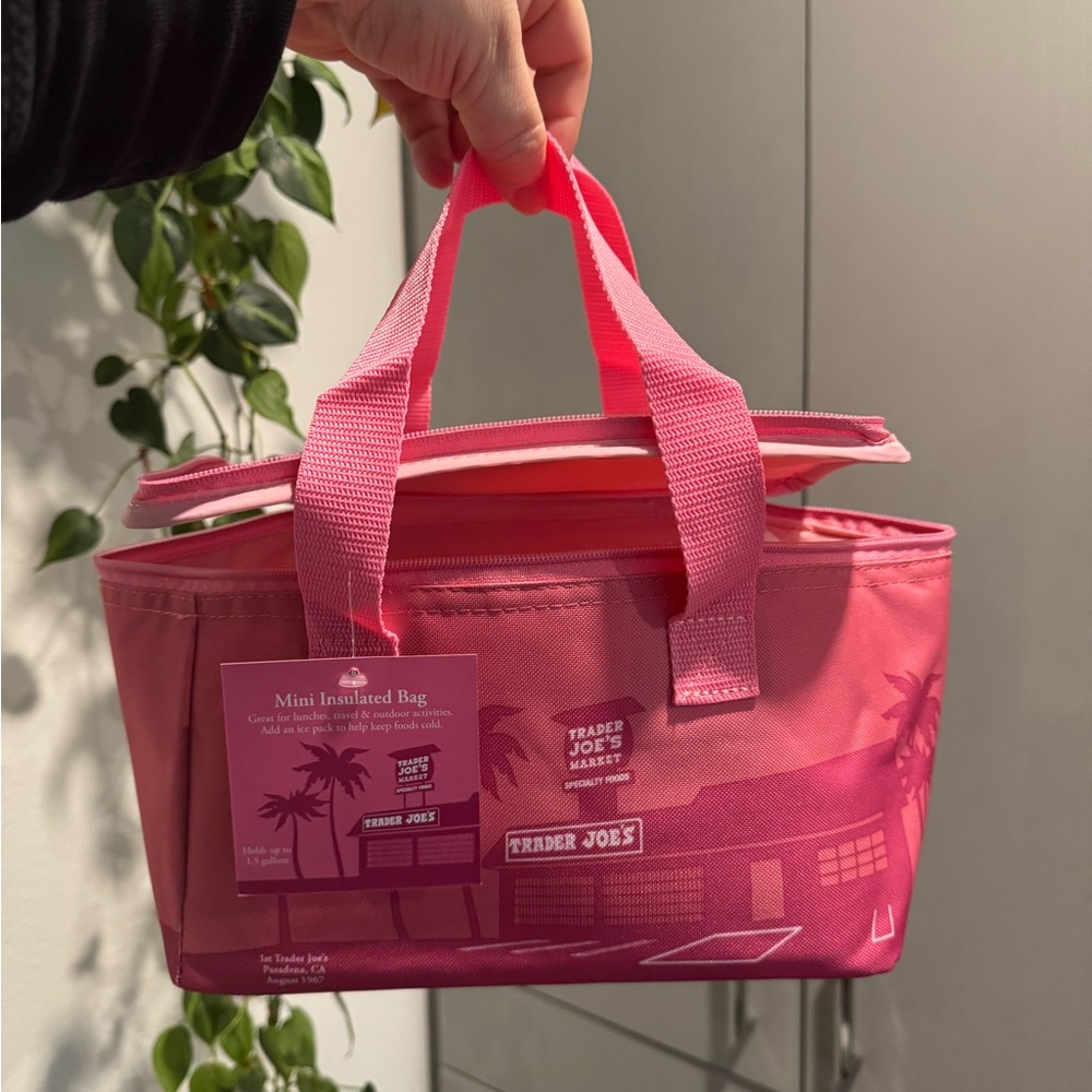 Trader Joe's Pink Mini Insulated Bag
